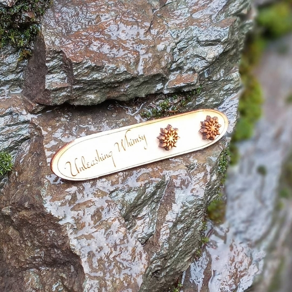 Starshine Wooden Earrings - Picture 3 of 4